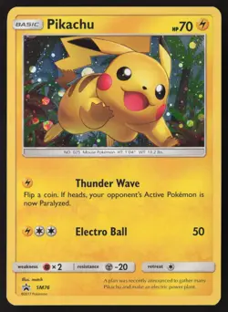 Pikachu Full Holo SM76 Pokemon Sun and Moon Promo - Image 1