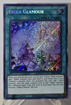 Rikka Glamour SESL-EN023 Secret Rare 1st Edition Yugioh TCG NM/M - Image 1