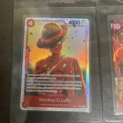 One Piece Monkey.D.Luffy Card Lot Of 9 Cards Total In Excellent Condition - Image 2