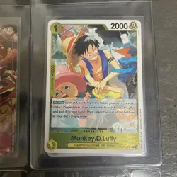 One Piece Monkey.D.Luffy Card Lot Of 9 Cards Total In Excellent Condition - Image 4