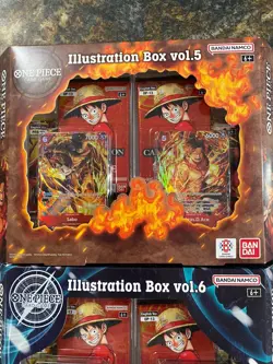 One Piece Illustration Box Vol 5 + Vol 6 Lot Set Of 2 Sealed QTY PRB-02 OP-13 E - Image 2