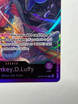 Monkey.D.Luffy ST18 OP05-060 Leader PURPLE Starter Deck Foil MINT - Image 5