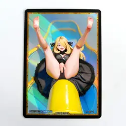 CYNTHIA Waifu Anime Card LIMITED 1/1 Custom TCG Holo Goddess Story ACG T13564 - Image 1
