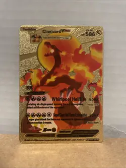 Pokemon Charizard VMAX Gold Foil Fan Art Card SMP26-44 - Image 3