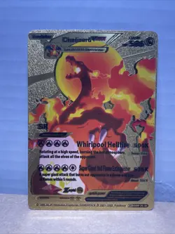 Pokemon Charizard VMAX Gold Foil Fan Art Card SMP26-44 - Image 4