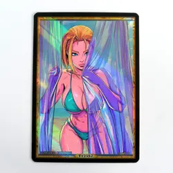 CAMMY WHITE Waifu Anime Card LIMITED 1/1 Custom TCG Holo T13562 - Image 1
