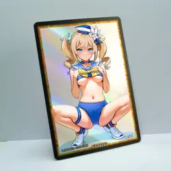 BARBARA Waifu Anime Card LIMITED 1/1 Custom TCG Holo Goddess Story ACG T13559 - Image 2
