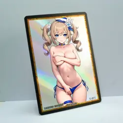 BARBARA Waifu Anime Card LIMITED 1/1 Custom TCG Holo Goddess Story ACG T13558 - Image 2