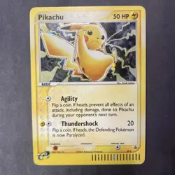 Pikachu #012 Holo Black Star Promo Card Vintage LP Pokemon TCG - Image 1