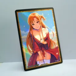 ASUNA Waifu Anime Card LIMITED 1/1 Custom TCG Holo Goddess Story ACG T13554 - Image 2