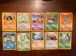 10 VINTAGE Pokemon Cards from Classic WOTC Sets!! - Image 1
