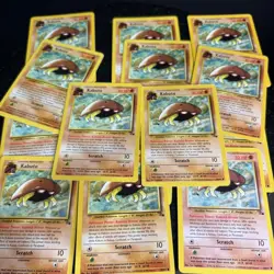 Pokemon TCG Kabuto (50/62) Fossil 14 Card Lot: Vintage WOTC 1999 NM/LP - Image 1