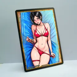 ADA WONG Waifu Anime Card LIMITED 1/1 Custom TCG Holo Goddess Story ACG T13541 - Image 2