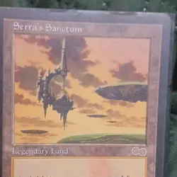 Magic: The Gathering Serra's Sanctum Legendary Land 3 Card Lot English 1998 - Image 3