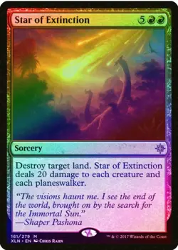 Star of Extinction FOIL Ixalan NM Red Mythic Rare MAGIC MTG CARD - Image 1