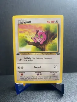 Jigglypuff First Edition 54/64 Jungle Pokemon Card 1999 - Image 1