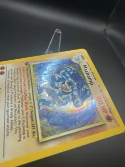 Pokemon Machamp 1st First Edition Base Set 8/102 Rare Holo Card Holo MP - Image 2