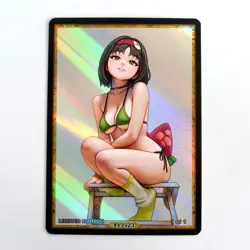 ERIKA Waifu Anime Card LIMITED 1/1 Custom TCG Holo Goddess Story ACG T13523 - Image 1