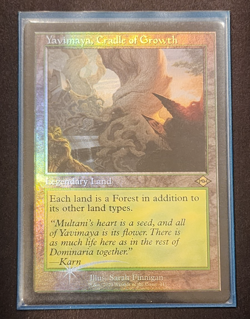 MTG - FOIL - Yavimaya, Cradle of Growth - Retro Frame - M/NM - Modern Horizons - Image 1