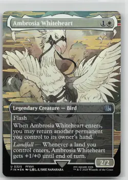 MTG Ambrosia Whiteheart (Borderless) Foil NM FINAL FANTASY Magic 325 - Image 1