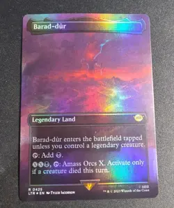 MTG Barad-dur *BORDERLESS FOIL* The Lord of the Rings 0425 NM - Image 1