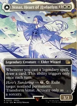 Venat Heart of Hydaelyn - Borderless - MtG Final Fantasy - NM - - Image 1