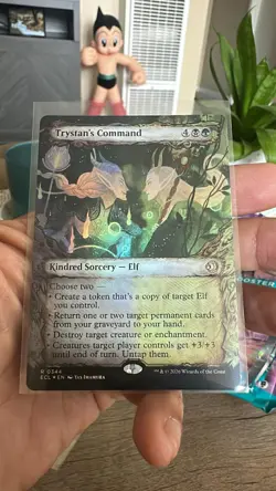 Trystan's Command #344 Showcase Foil MTG (ECL) Lorwyn Eclipsed Borderless Rare v - Image 1