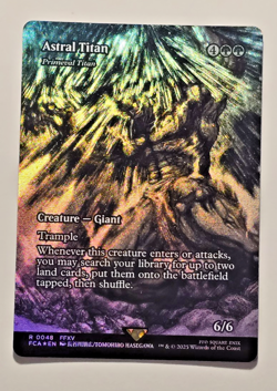 Magic The Gathering Final Fantasy Astral Titan Primeval Titan Showcase Foil - Image 1
