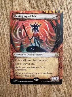 Showcase HEXING SQUELCHER x1 mtg NM-M Lorwyn Eclipsed 1 Rare Magic the Gathering - Image 1