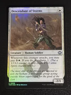 MTG Tarkir: Dragonstorm Descendant of Storms Foil 0008 NM - Image 1