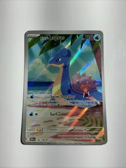 2025 Pokemon TCG Misty's Lapras Illustration Rare Destined Rivals 194/182 IR - Image 1
