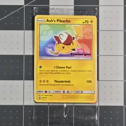 SEALED Ash’s Pikachu TCG SM108 2017 Promo Card Pokemon "I Choose You" Clean - Image 1