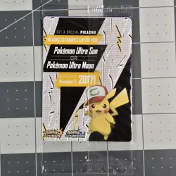 SEALED Ash’s Pikachu TCG SM108 2017 Promo Card Pokemon "I Choose You" Clean - Image 2