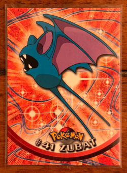 1999 Topps Pokemon Zubat #41 TV Animation Edition Blue Logo 1st Series - Image 1