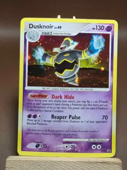 SWIRL HP Pokemon TCG Dusknoir DP33 Diamond and Pearl Holo - Image 1
