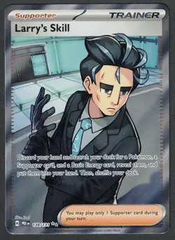 Larry's Skill 139/131 Full Art Ultra Rare Prismatic Evolutions Pokemon M/NM - Image 1
