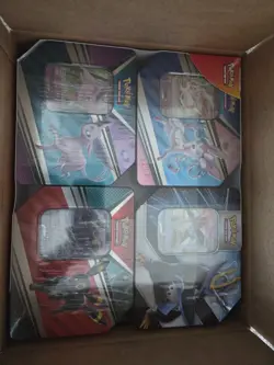 POKEMON 4 PACK V Tin Set Umbreon, Sylveon, Espeon, Empoleon Sealed - Image 1