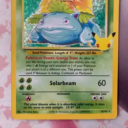 Pokemon TCG Venusaur 15/102 Celebrations Set Holo Rare - Image 3