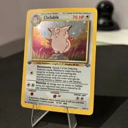 Pokemon TCG Clefable 1/64 Jungle Holo Rare 1st Edition - Image 1