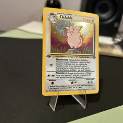 Pokemon TCG Clefable 1/64 Jungle Holo Rare 1st Edition - Image 2