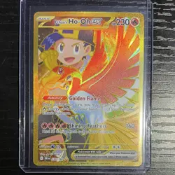Pokemon Ethan's Ho-Oh EX Full Art Holo Hyper Rare 239/182 Destined Rivals - Image 1