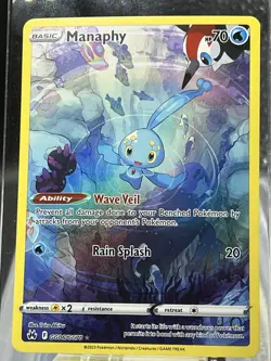 Pokemon TCG Manaphy Holo Ultra Rare #GG06/GG70 Crown Zenith: Galarian Gallery - Image 1