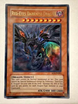 Red-Eyes Darkness Dragon SD1-EN001 YuGiOh Structure Deck: Dragon's Roar - Image 1