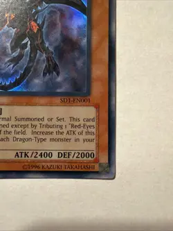 Red-Eyes Darkness Dragon SD1-EN001 YuGiOh Structure Deck: Dragon's Roar - Image 4