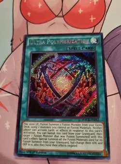 Yu-Gi-Oh! TCG Ultra Polymerization Maximum Crisis MACR-EN052 1st Edition Secret - Image 1