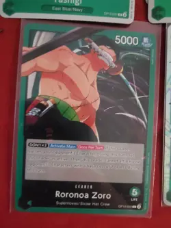 One Piece TCG Custom Green Roronoa Zoro Deck Ready to Play - Image 1