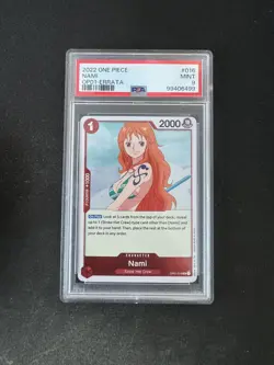 ONE PIECE Card Game - Nami OP01-016 R ROMANCE DAWN OPCG PSA 9 - Image 1