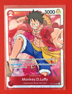Monkey.D.Luffy OP01-024 - One Piece TCG - SR Near-Mint Super Rare English - Image 2