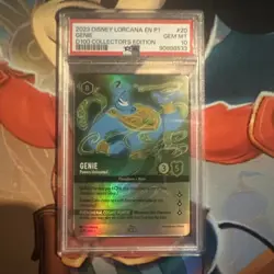 PSA 10 GEM MT Genie Power Unleashed Lorcana D100 2023 Collector’s Edition - Image 1