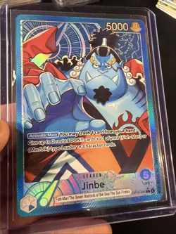 ONE PIECE TCG CARD Jinbe OP14-040 (Alternate Art) - The Azure Sea's Seven (OP14) - Image 2